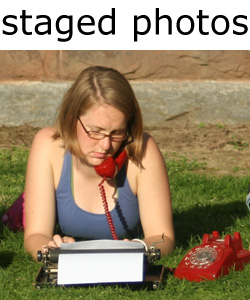 staged photos